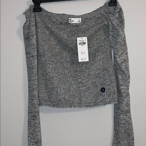 Hollister long sleeve crop top